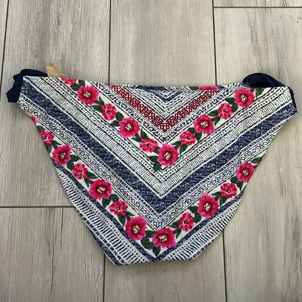 True Craft floral print swim bikini bottom size XL